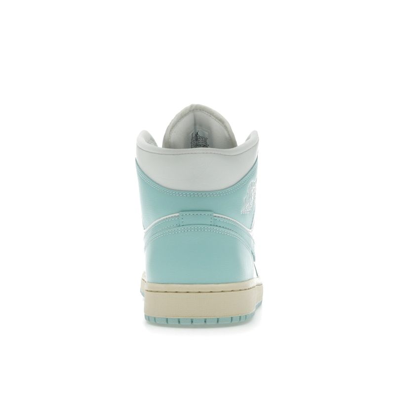 Air Jordan 1 Mid Light Dew Women Sneakers Blue Sail Muslin BQ6472-132