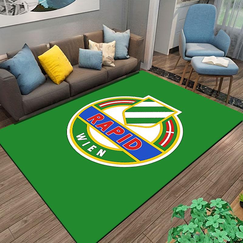Rapid Wien Logo Carpet Design Suitable As a Non-slip Mat for the Living Room or Bedroom Sofa
