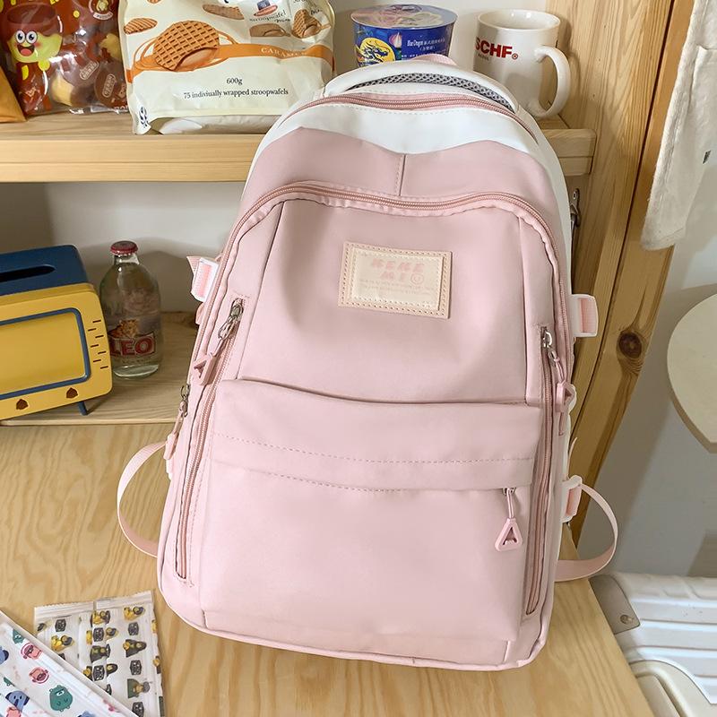 School Bag Fashion Female College Student Middle School Student High Quality Fashion Junior High School Student Letter Elementary School Student