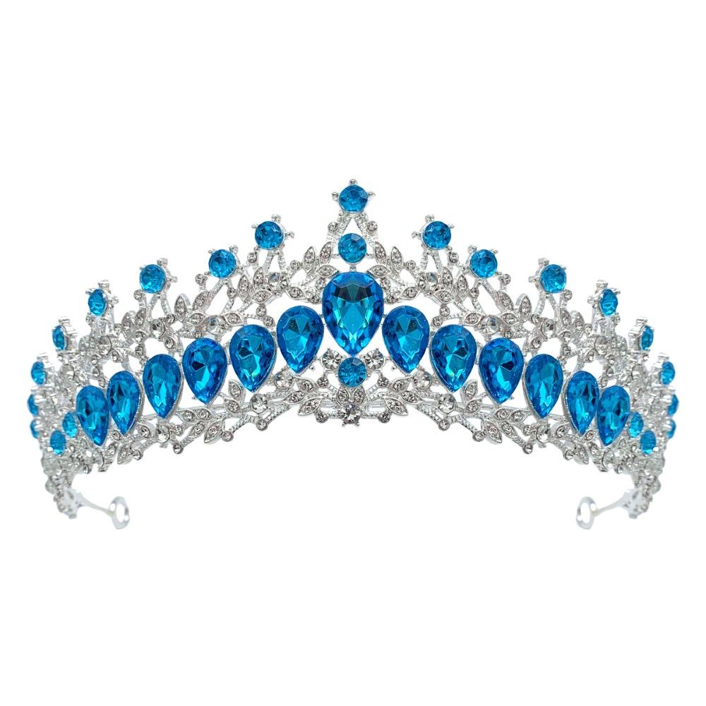 Luxury Zinc Zinc Alloy Princess Crown Shiny Bridal Headwear Trendy Girls Party Headbands  Themed Parties