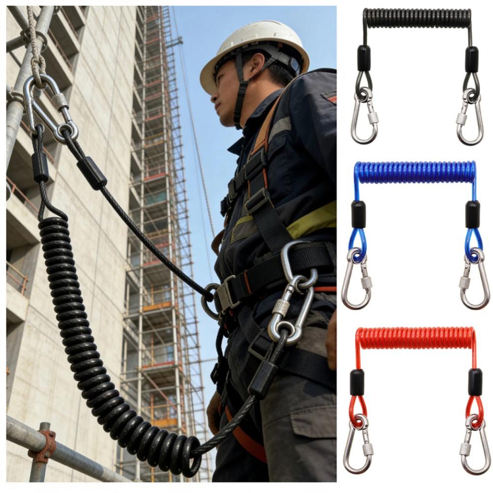 With 304 Steel Carabiner Outdoor Key Cord 1.2meters Suspension Rope New Fishing Lanyards