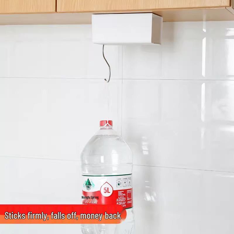 Wall-Mounted Punch-Free Tissue Box with Shelf for Kitchen, Bathroom, and Living Room Storage
