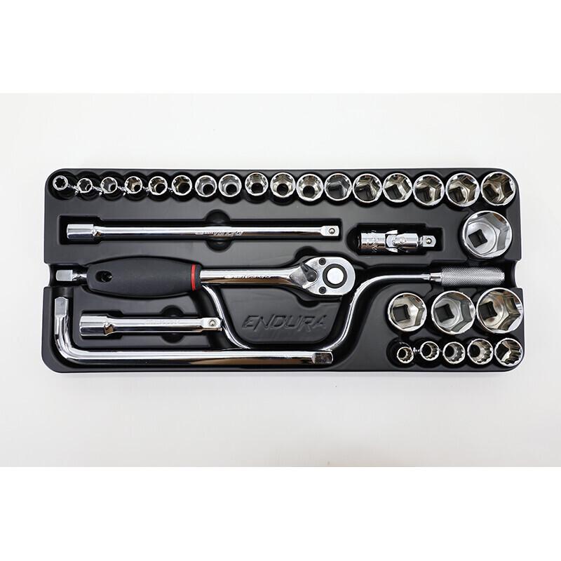 Liyide 32-Piece 12.5mm Socket Wrench Set 32-Piece Set, 12.5mm Drive