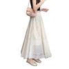 Women's Summer High-Waist Lace Mesh A-line Skirt