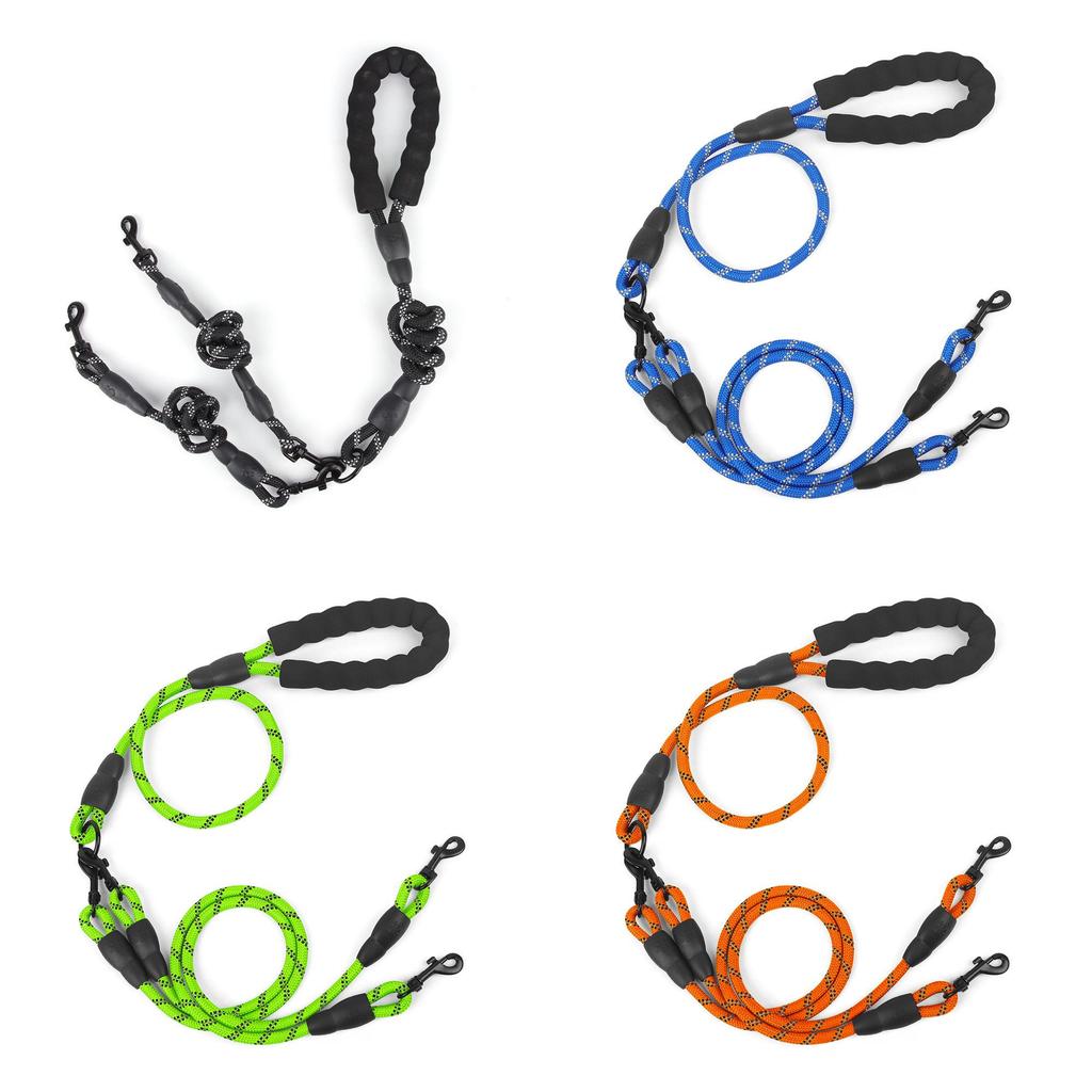 Guinzaglio in Nylon per Animali Domestici con Design a Maniglie Multiple per Passeggiate e Addestramento Cani