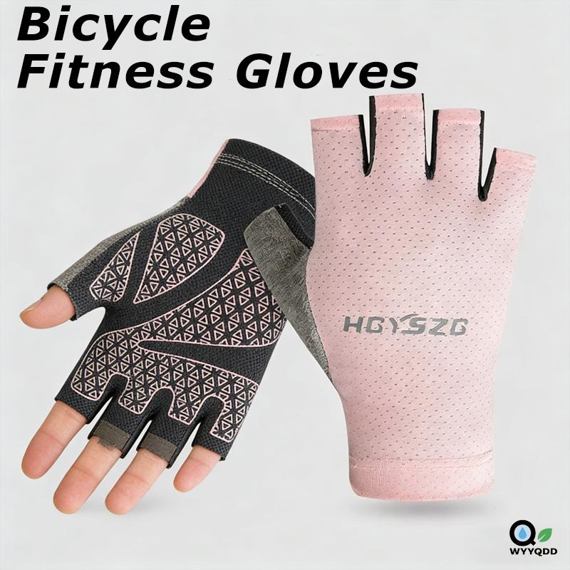 Half Finger Cycling Gloves Anti-Slip Breathable Short Finger Workout Gloves for Outdoor Sports Fitness Biking Driving Gear 6