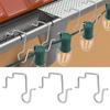 50pcs Antirust Christmas Light Hanger Hooks Stable Light String Hook  Decorate