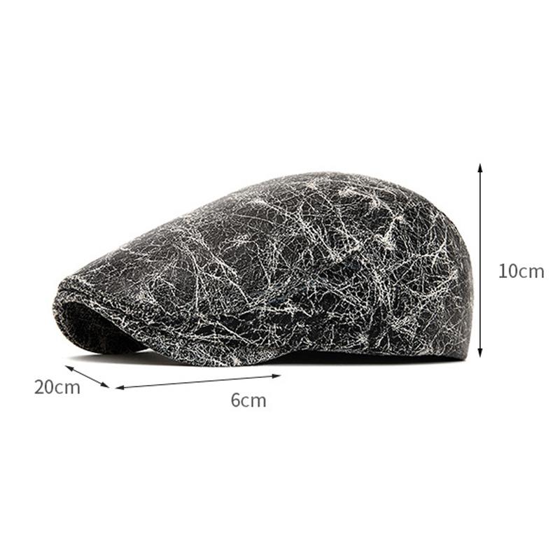 Adjustable Forward Cap Autumn Winter Men British Cap Retro Beret Warm Newsboy Cap