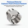 Hex Head Stainless Steel Coupling Female To Male Coupler  for Water Gas Oil Pipe