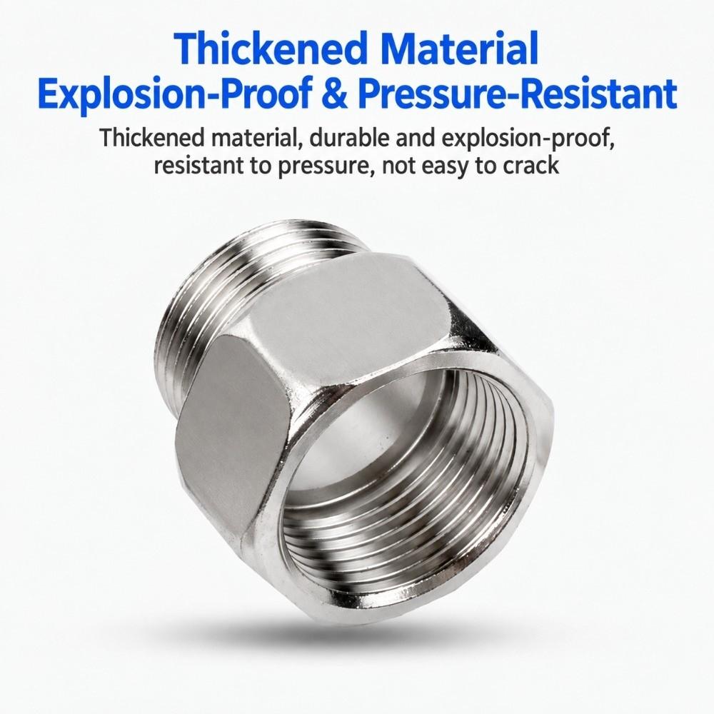 Hex Head Stainless Steel Coupling Female To Male Coupler for Water Gas Oil Pipe
