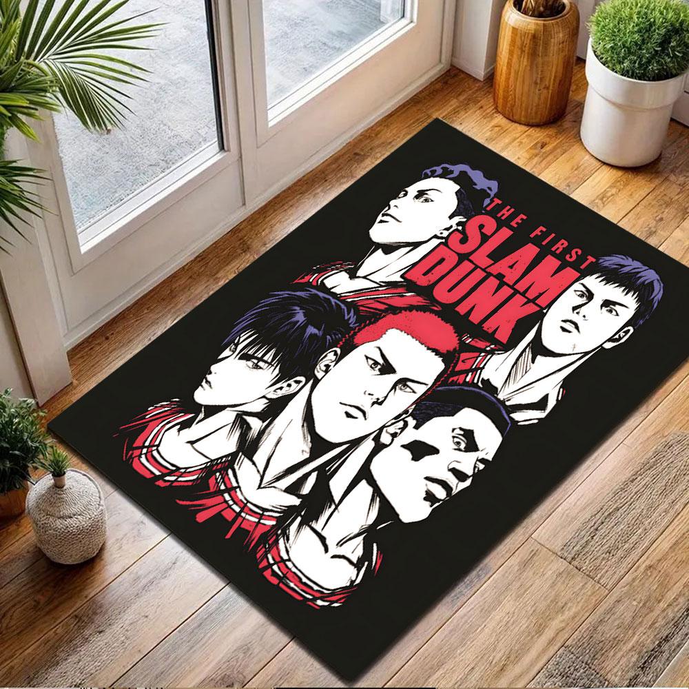 The First Slam Dunk Art Design Patterned carpet, non slip mat suitable for living room and bedroom sofas