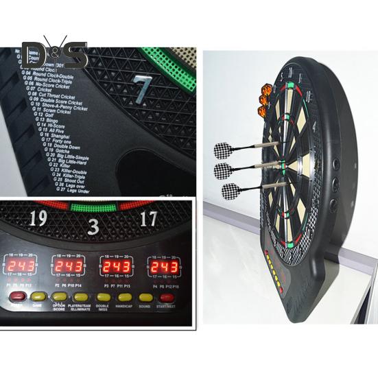 Electronic Dart Board with LCD Displays Lower Bounce Rate Compact Design Battery Powered Digital Soft Tip Dartboard Set
