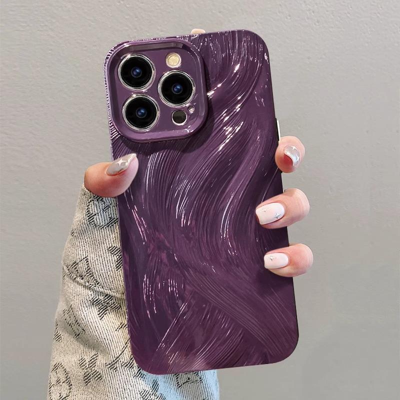 Husă Simplă Pură Potrivită pentru Carcasă Telefon Mobil Apple 15 Iphone14PRO Fir Puf Tridimensional 13 Găură Fină Anti-cădere 12 Silicon X