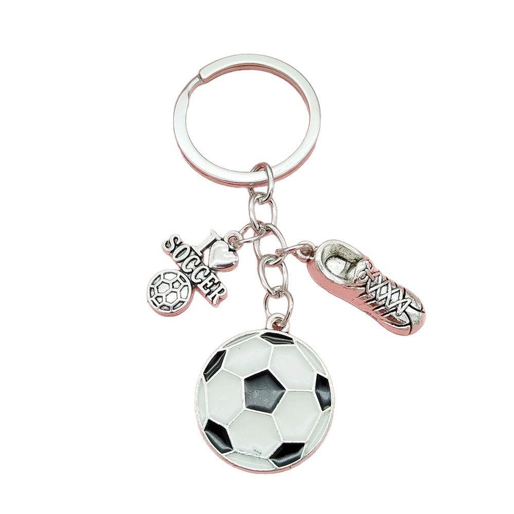 Creative DIY Sports Ball Football Keychain Bag Accessories