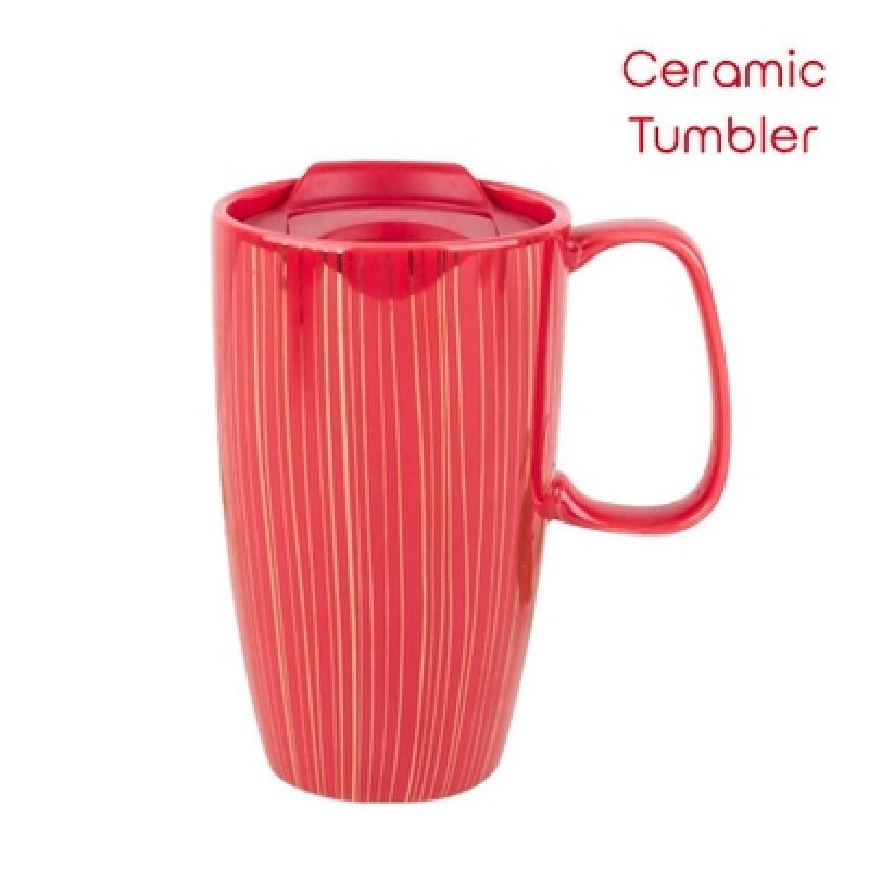 Stripe Tumbler (500ml) Red