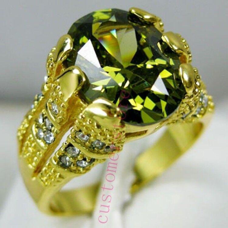 Luxury Carat Imitation Diamond Women S Ring, Micro-Set Zircon Ring, Princess Yellow Diamond Jewelry No. 13