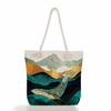 Landscape Painting Print Thick Rope Single-shoulder Beach Bag 7244 KTB