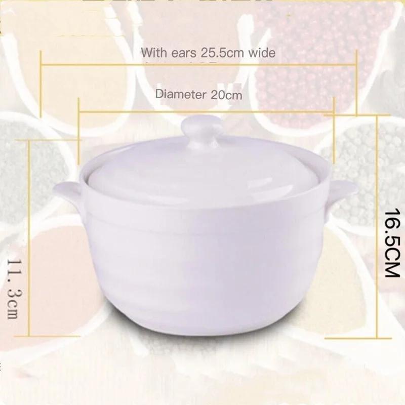 Ciotola da zuppa in ceramica con coperchio rotonda Phnom Penh Stoviglie Bone China Grande pentola per pasta Tazza per stufato Articoli per la cucina domestica Stoviglie