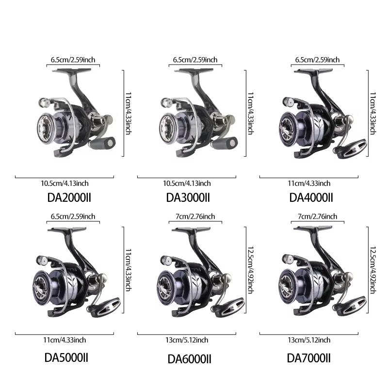 DEUKIO All Metal No Gap Fishing Reel 2000-7000 Series Spinning Fishing Reel Maximum Drag 15 Kg Seawater Coil Carp Fishing Tackle Sea Fishing Reel