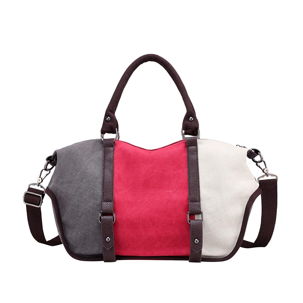 Torebka damska Patchwork Płócienna torba na ramię o dużej pojemności