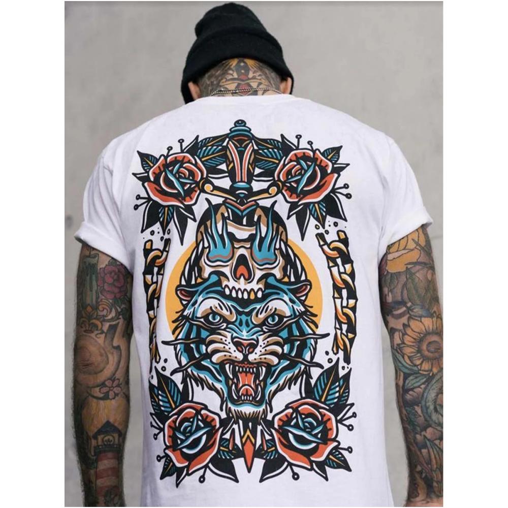Men's T-shirt Japan Print Short Sleeve T Shirt For Men 3D Tops Tees Vintage Street Clothing Oversized Tee Shirt Man Clothes