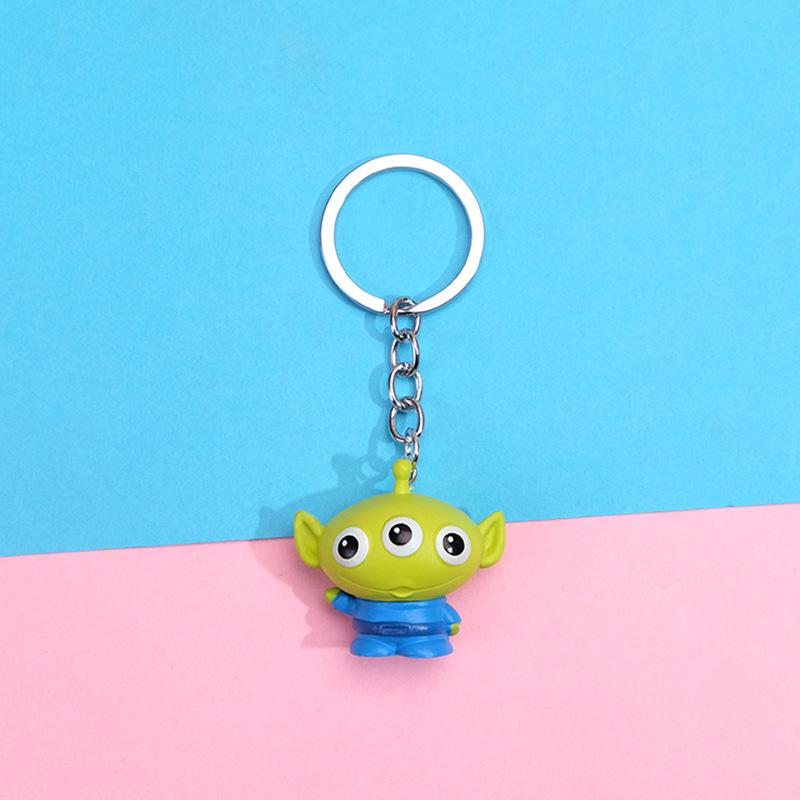 Creative Cartoon Bus Keychain with Dragon, Pig, Horse, Dinosaur Pendants