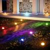 LED Solar Stone Light Solar Powered Waterproof Outdoor Waterproof Lantern Decorative Frosted Glass Ground Lamp Pathway