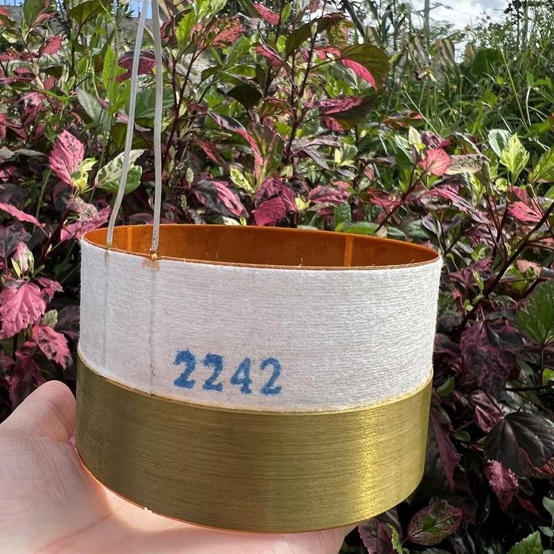 99-core 99mm Woofer: Paper Cone, Pure Aluminum Flat Wire, B&C LF18G401 Outside Winding Coil