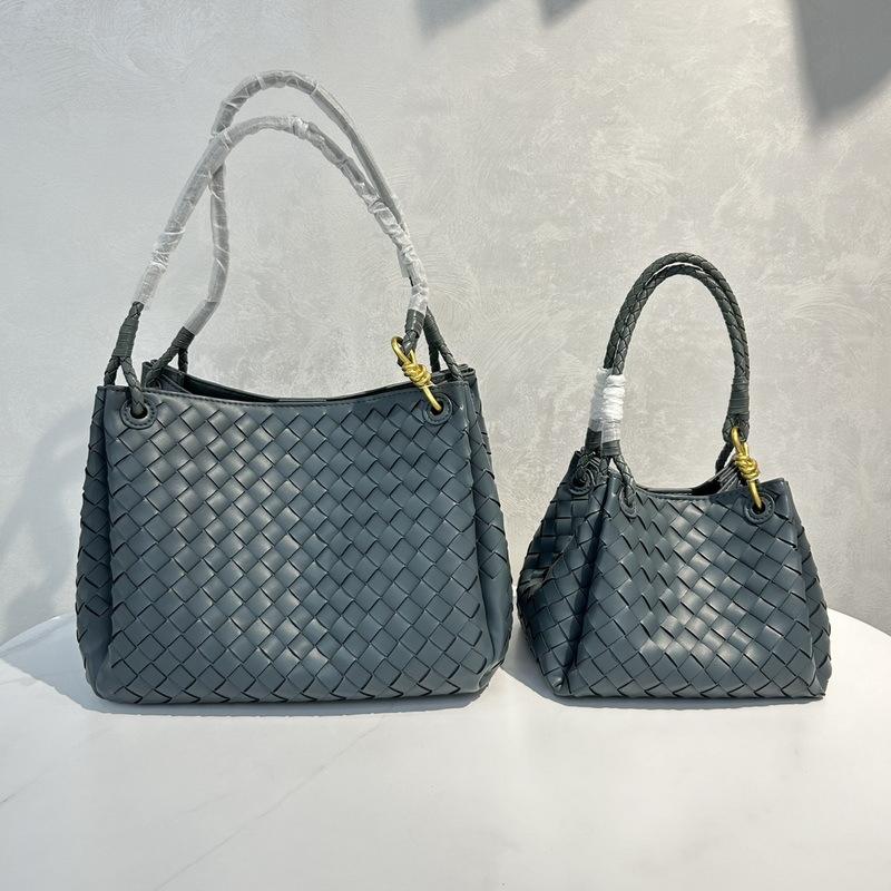 2025 New leather women's bag fashion classic woven bag butterfly buckle parachute shoulder oblique span bag