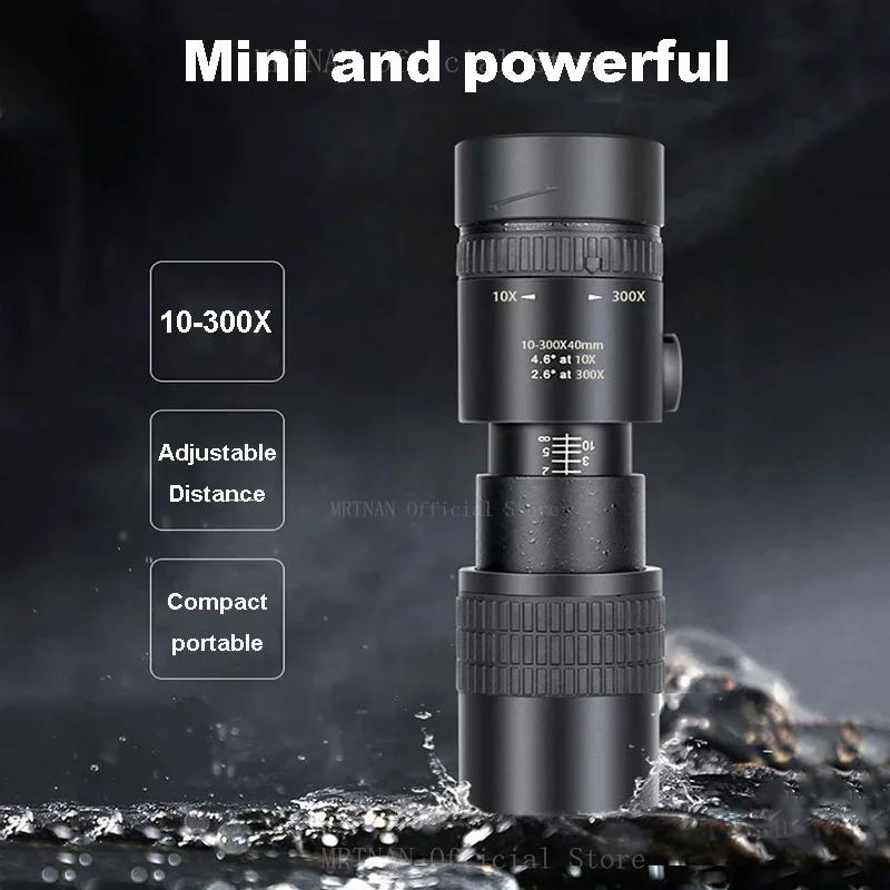 10-300X Powerful Binoculars Long Range Professional Monocular Telescope HD High Quality BAK4-Prisms Portable for Hunting