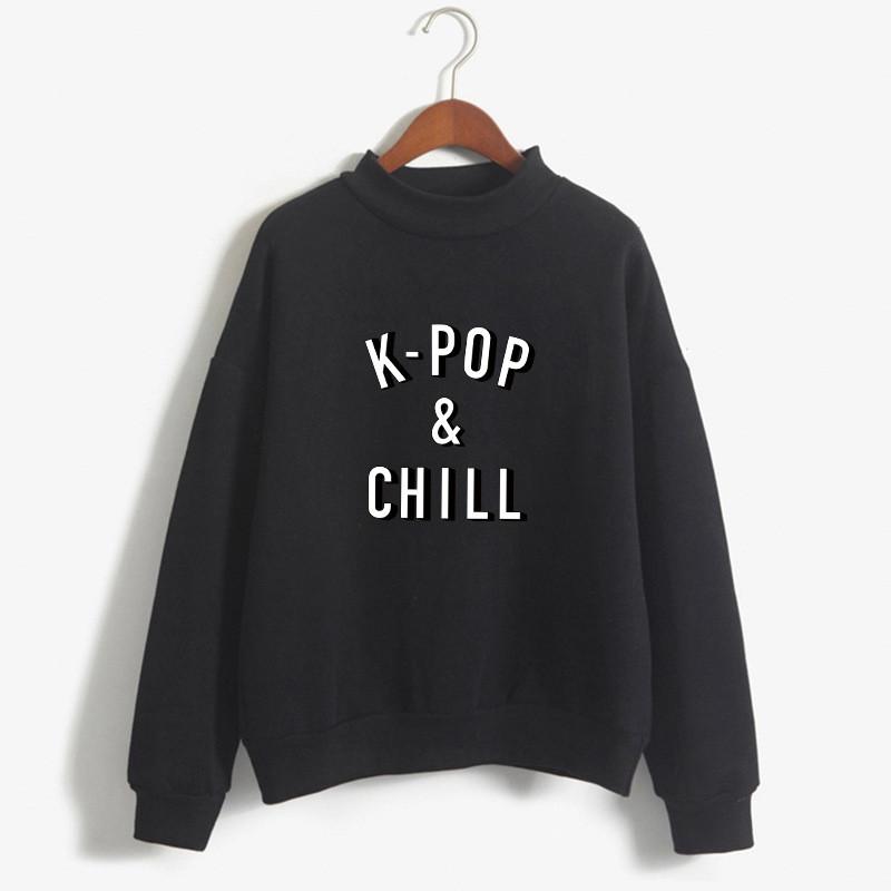 Kpopchill Women Sweatshirt Sweater Tops Jumper Hoody Pullover Colors 8 8 Colors