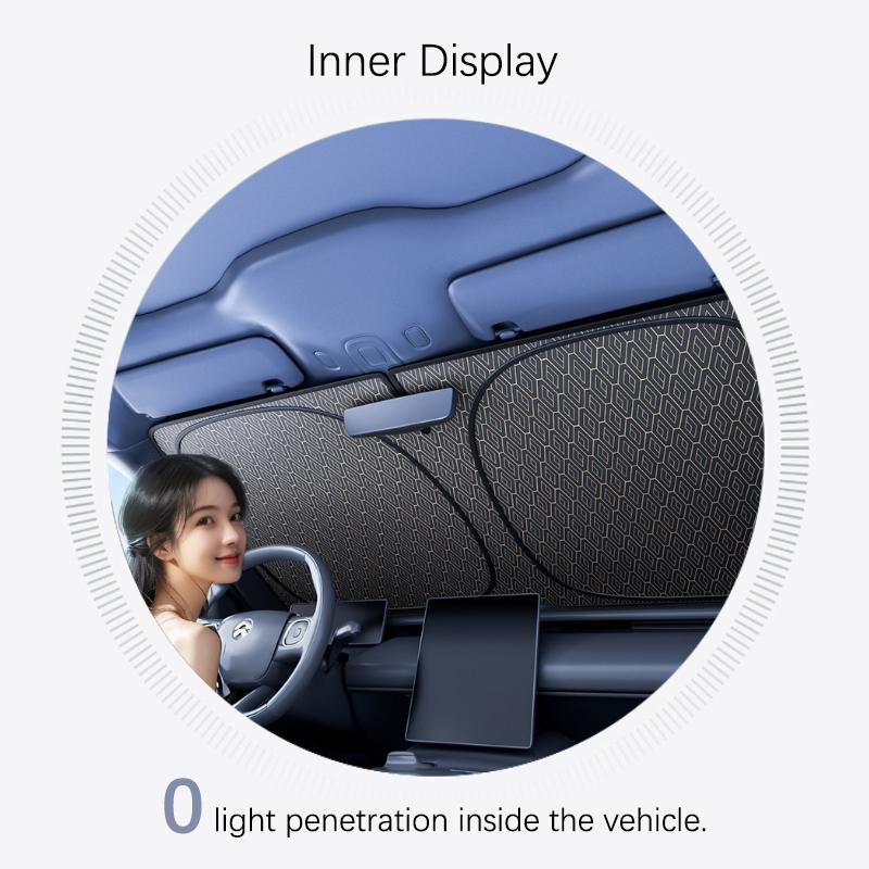 Foldable Windshield Sun Shade Extra-Large Full Coverage Car Interior Sun Visor Summer Uv-Reflective Cooling Sun Protection Cover
