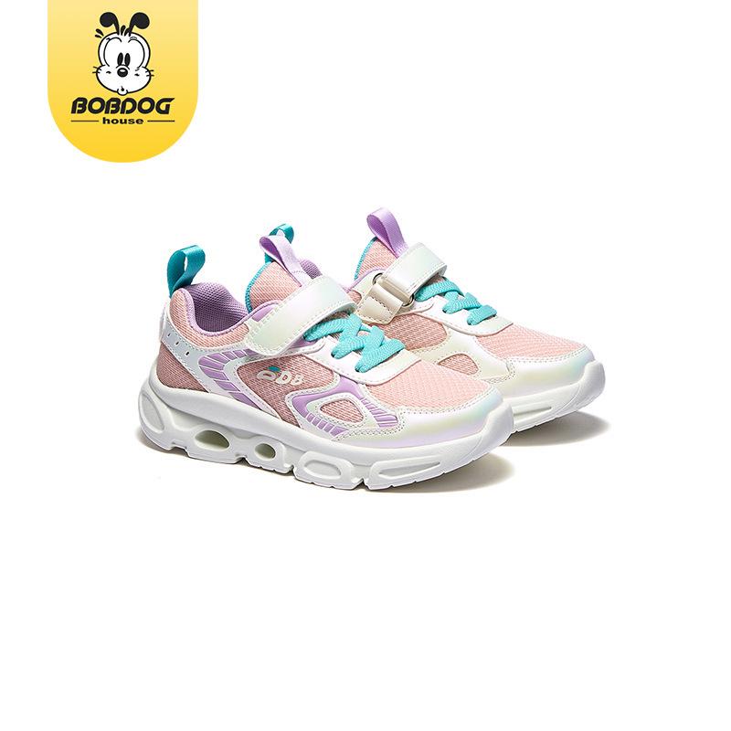 

Bobodou 2025 Spring Children s Breathable Mesh Running Shoes for Boys and Girls Size 28, Length 18 cm фіолетовий/рожевий