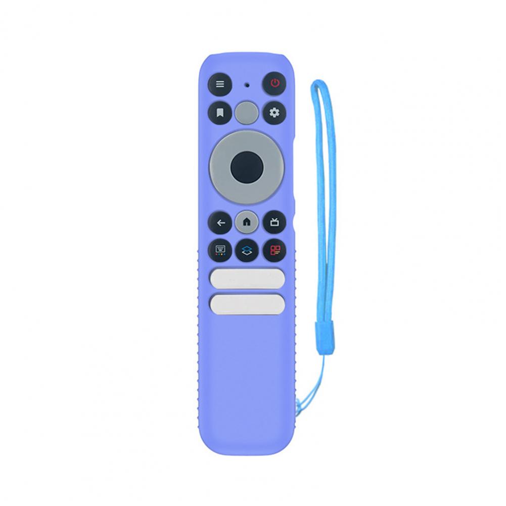 

1Pc Silicone Cover Case For TCL RC902N FMR1 Remote Control Protective Sleeve TCL RC902N FMR1 All-inclusive Dust-proof светло-синий