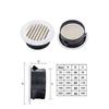 Plastic Round Air Exhaust Vent Grille Cover Wall Ventilation Inlet Outlet Eco Friendly ABS Plastic Construction