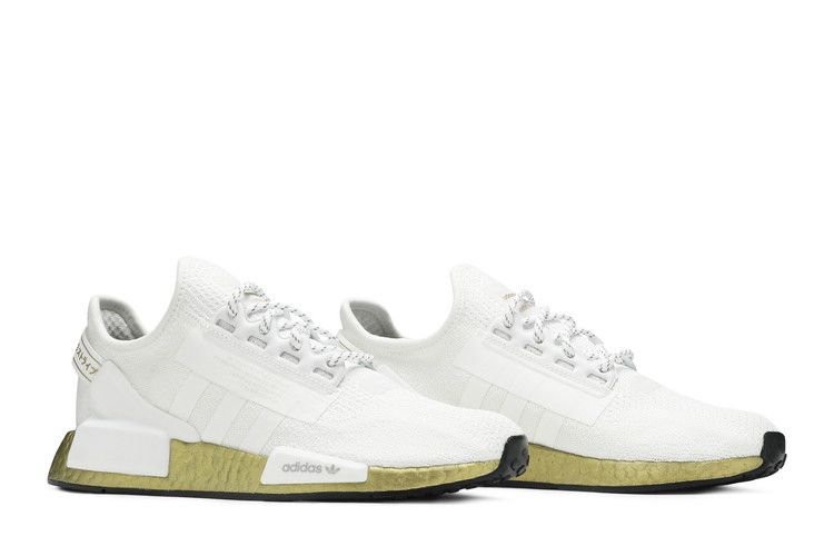 Women's Sneakers adidas NMD V2 Cloud White Gold Metallic (Women's) Cloud White/Cloud White/Gold Metallic