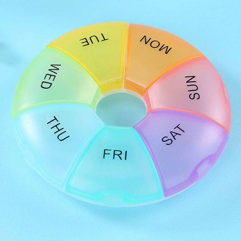 Neue 7 Tage Mini Wochentablette Pille Medizin Box Organizer Container Fall Pille Box Splitter Reise Pille Container Pille Fall