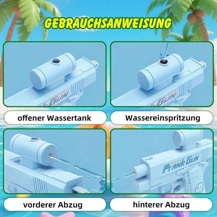 Water Gun - CARTOREL - Prank - Double Front/Rear Spray - Multicolored - Battery-Free