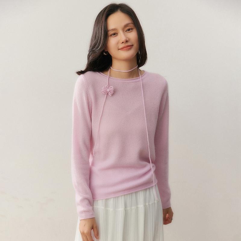 Qinghe 100% Pure Cashmere Women's Sweater - Ultra Soft Luxury Winter Pullover