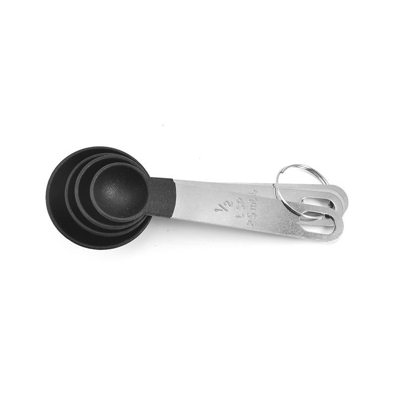 4pcs Measuring Cups and Spoons Kitchen Baking Cooking Tools Set Stainless Steel 4pcs Measuring Cups and Spoons Kitchen Baking Cooking Tools Set Stainless Steel