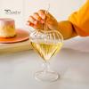 Kreatives Trinkhalmglas Herzförmiges Cocktailglas, 220 ml Klarer Kelch mit Strohhalm, Elegante Dekorative Kaltgetränkebecher Tasse, Stilvolle Party