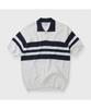 Henlikoteun [British Sporting Club] Color Matching Short-Sleeves Polo Knit Abwam26741Nyx