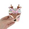 24set Paper Sika Deer Cupcake Wrapper Party Supplies Cupcake Decorating Tool  2024 New Year