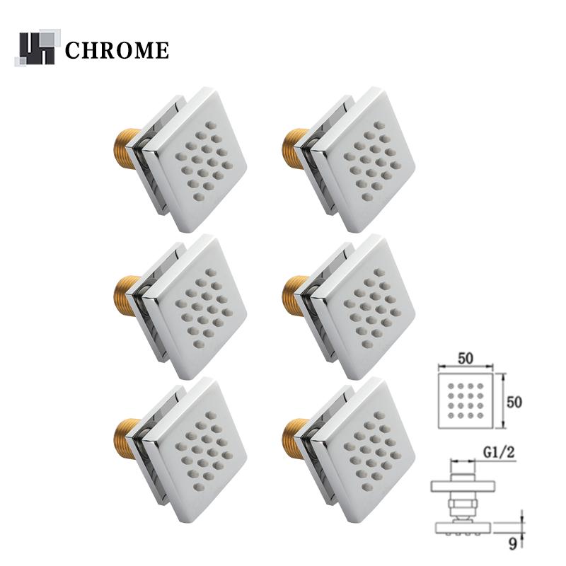 

Хромированная черная матовая серая латунь Душевые форсунки для тела Массажный душ СПА форсунки для тела Золотая скрытая настенная душевая лейка Аксессуар для ванны