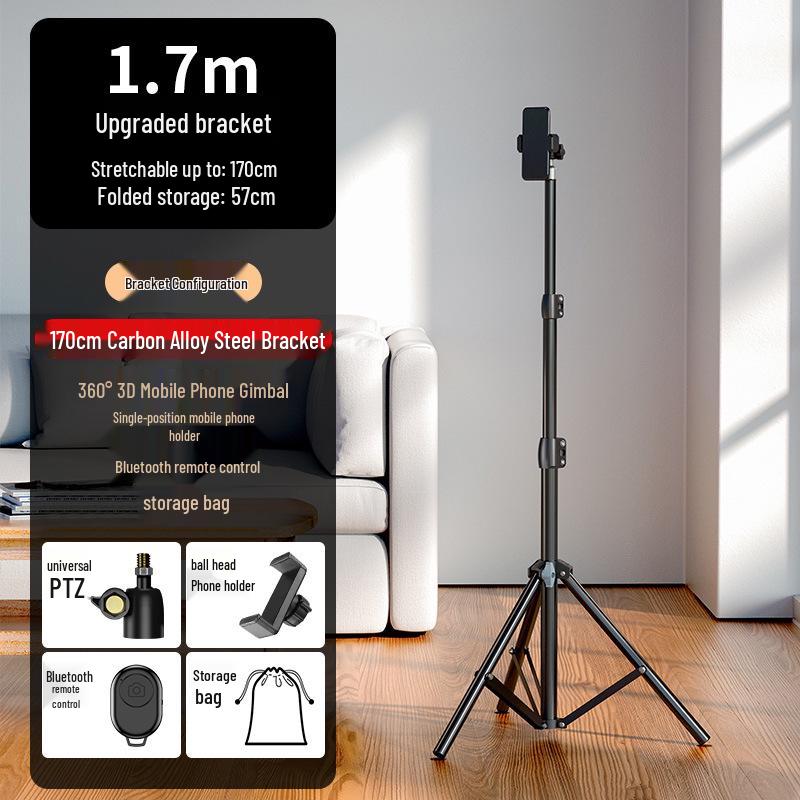Carbon Steel Frosted Tripod for Mobile and Photography