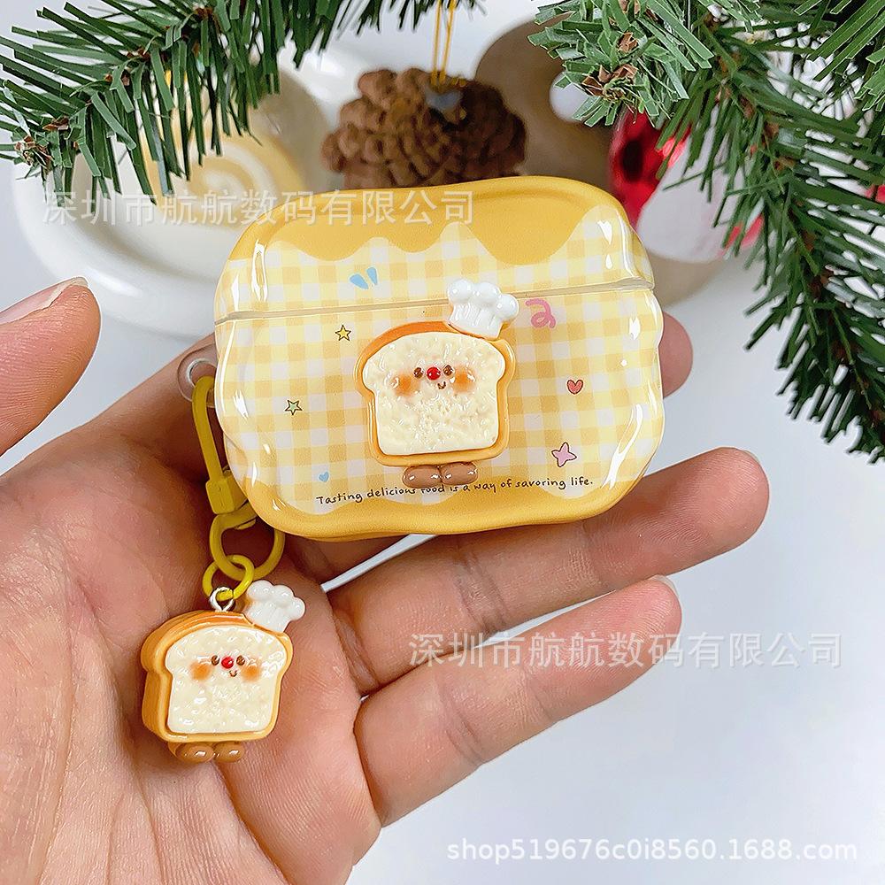 Cream Butter Bag for Apple AirPods 1 Generation Bluetooth Headset Case AirPods Pro 1st Generation Wireless Bluetooth