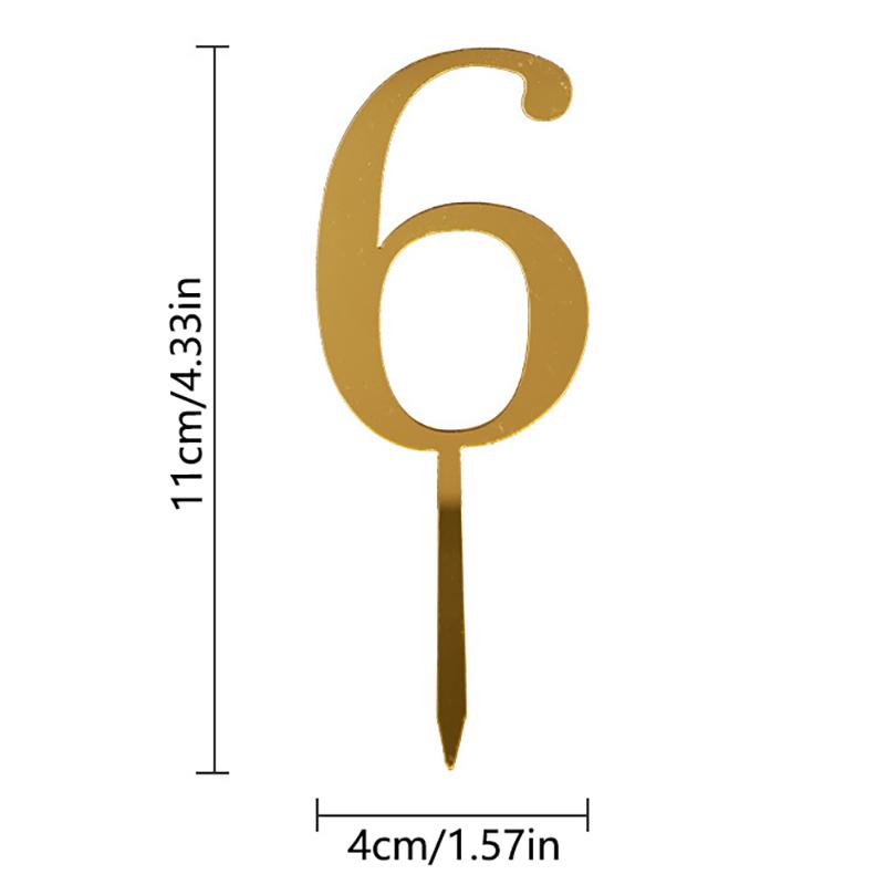 

0-9 Номер Украшения для Торта на День Рождения Свадебный Топпер Украшение Для Детской Вечеринки по случаю Дня Рождения Праздничные Принадлежности для Торта