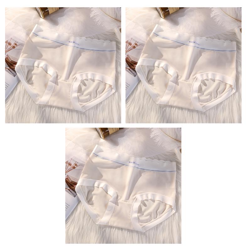3 PCS Women's High Waist Panties Modal Underwear Breathable Boxer Briefs Lightweight Soft Undies F