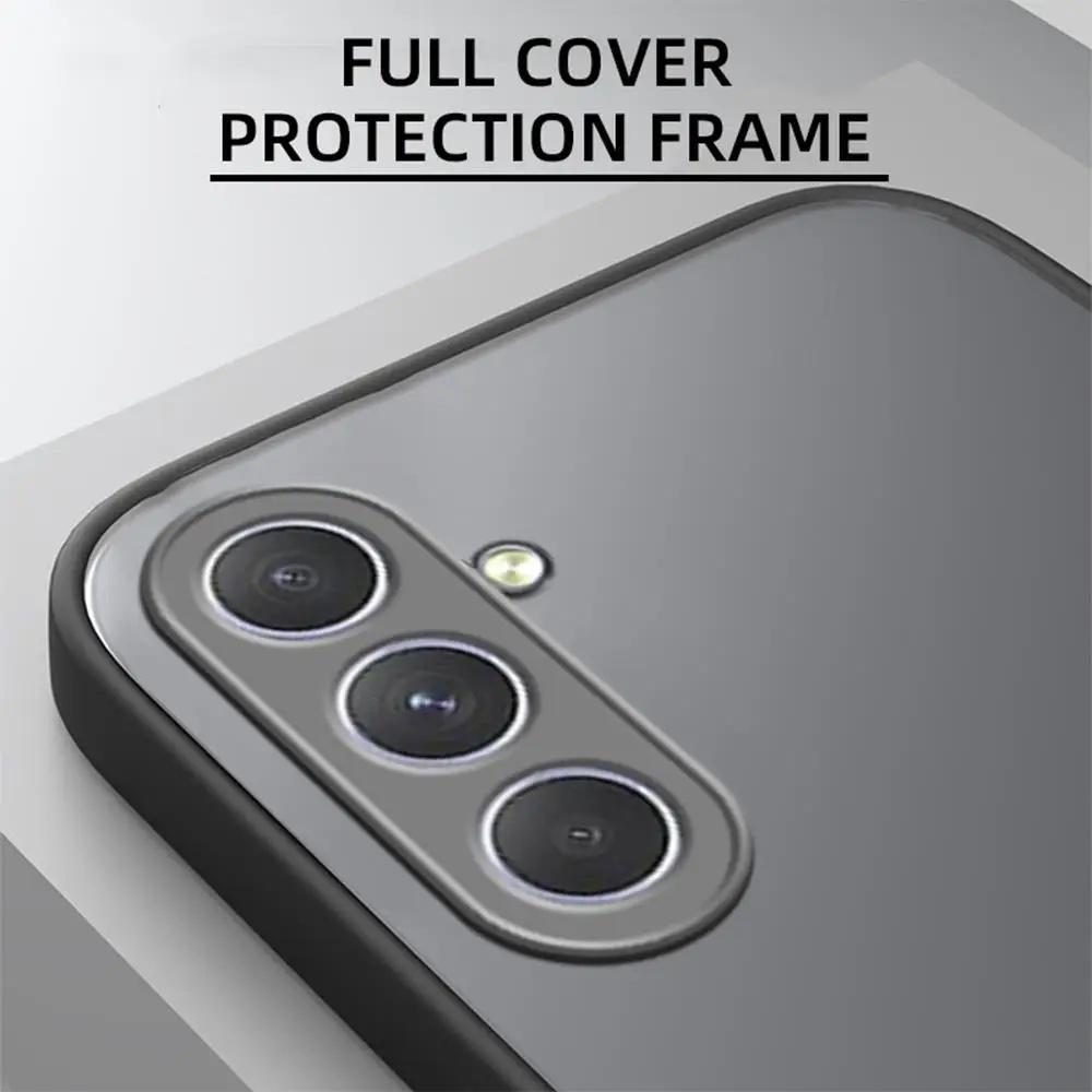 Funda Rígida Mate Antigolpes Para Samsung Galaxy S25 S24 Ultra S23 FE S22 S21 Note 20 10 Plus S20 Edge Funda Protectora Tipo Parachoques para Teléfono