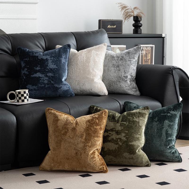 30X50/45X45/50X50CM Velvet Cutting Throw Pillow Cover Simple Stamping Waist Cushion Cover Decor Home Decorative Pillowcase